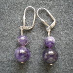 boucles d&rsquo;oreilles améthyste