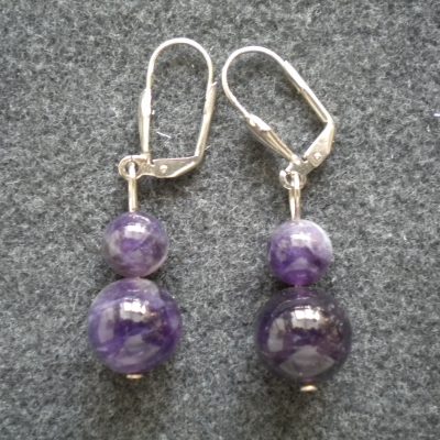 boucles d&rsquo;oreilles améthyste