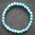 bracelet perles aigue-marine