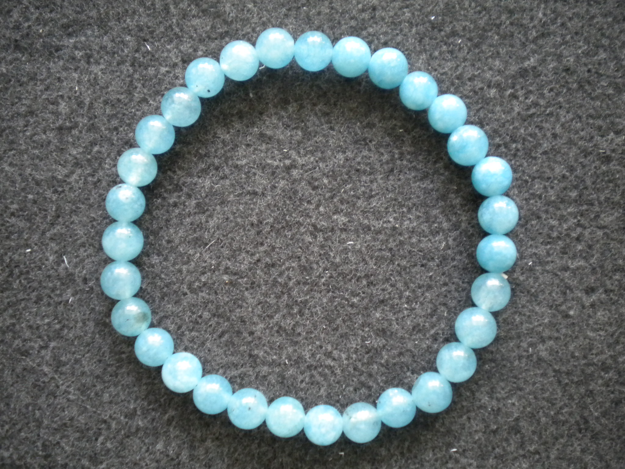 bracelet perles aigue-marine