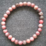 bracelet perles rhodonite