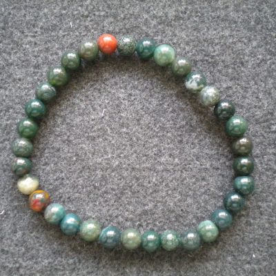bracelet perles tourmaline