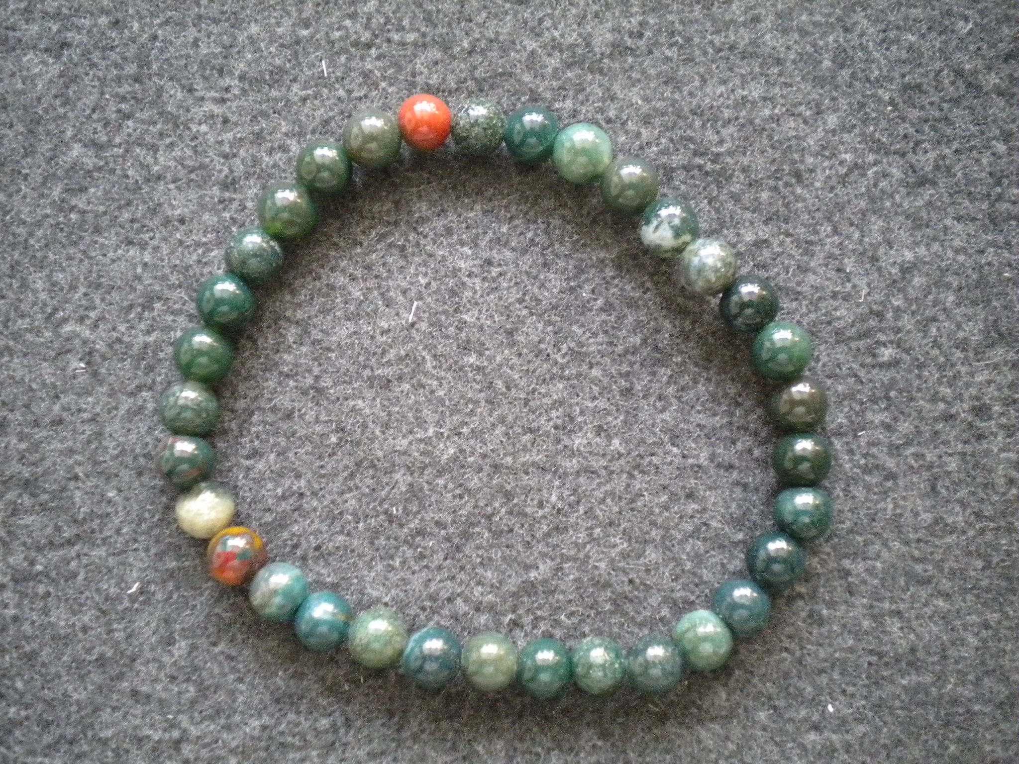 bracelet perles tourmaline