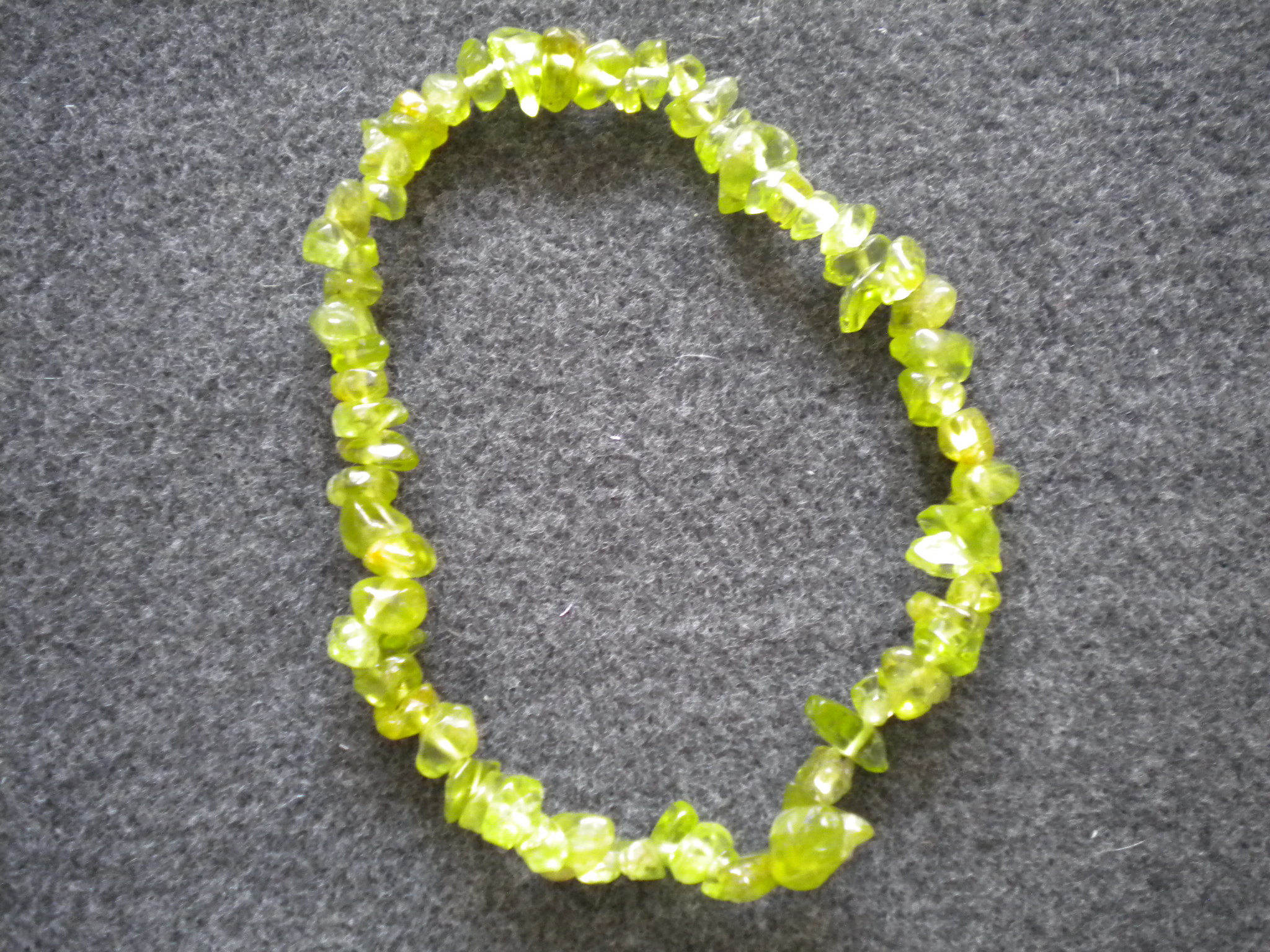 bracelet baroque péridot