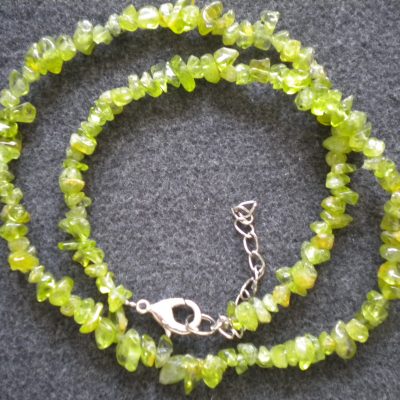 collier baroque péridot