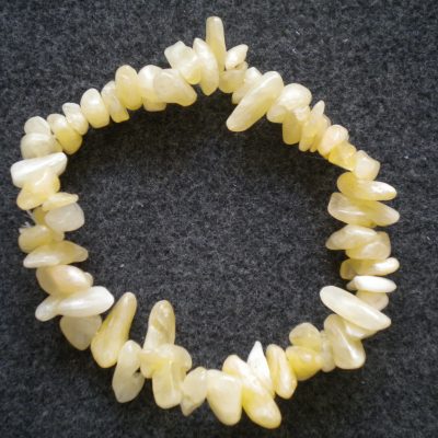 bracelet baroque jade jaune