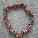 bracelet baroque grenat