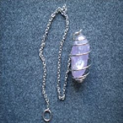 pendentif pendule spirale améthyste