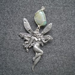 elfe de la séduction en étain et aventurine