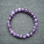 bracelet perles améthyste