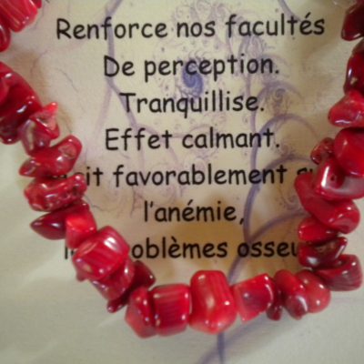 bracelet baroque corail
