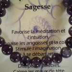 bracelet perles améthyste