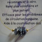 collier cable hématite