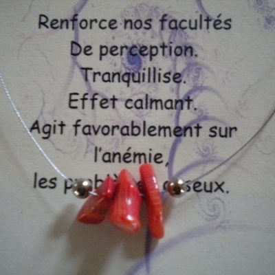 collier cable corail