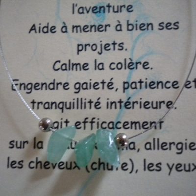 collier cable aventurine