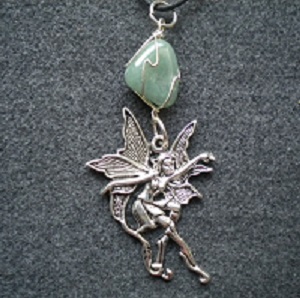 pendentif elfe de la créativité et aventurine
