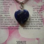 pendentif cœur sodalite