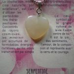 pendentif cœur serpentine