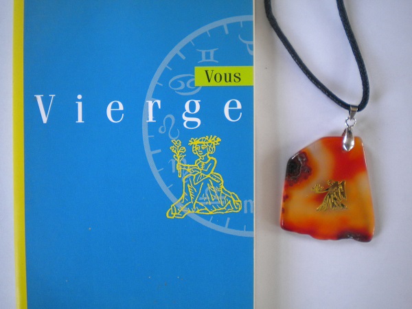 pendentif agate horoscope vierge