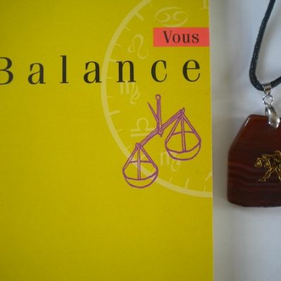 pendentif agate horoscope balance
