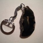 porte-clés agate noire