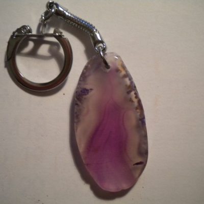porte-clés agate violette