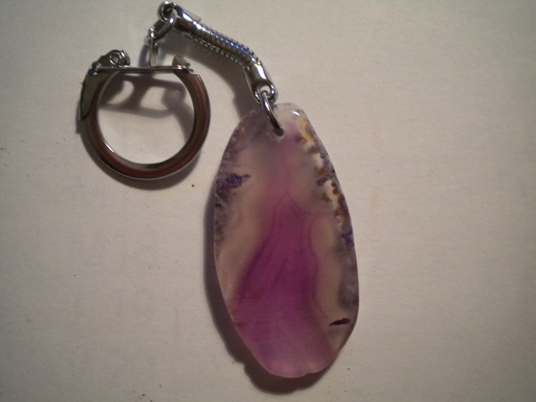 porte-clés agate violette