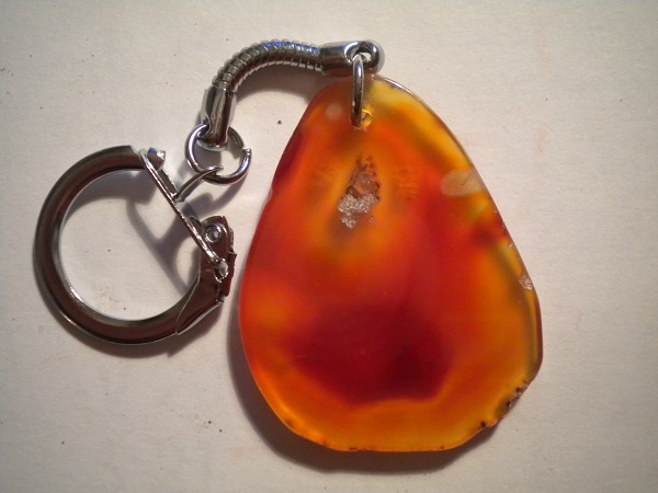 porte-clés agate orange