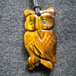 pendentif hibou œil de tigre