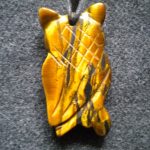 pendentif hibou œil de tigre