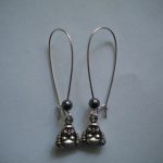 boucles d&rsquo;oreilles bouddhas et hématite