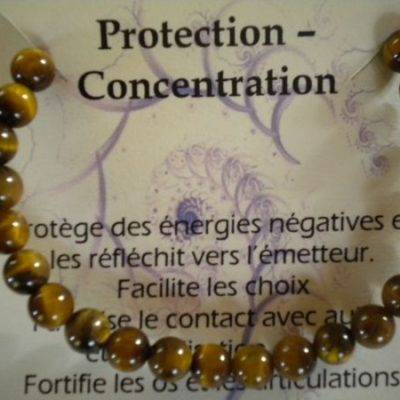 bracelet perles œil tigre