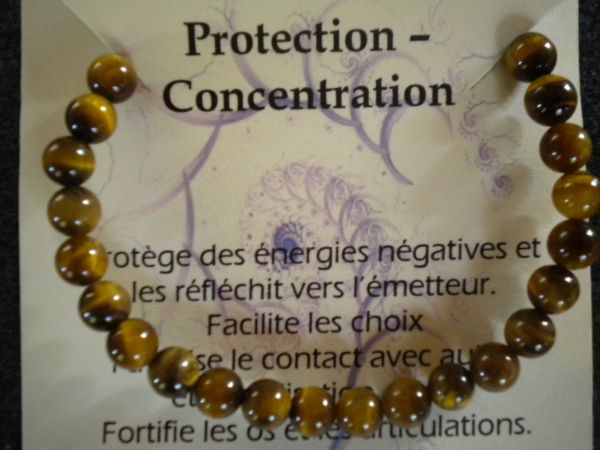 bracelet perles œil tigre