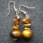 boucles d&rsquo;oreilles oeil de tigre
