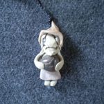 pendentif sorcière et agate
