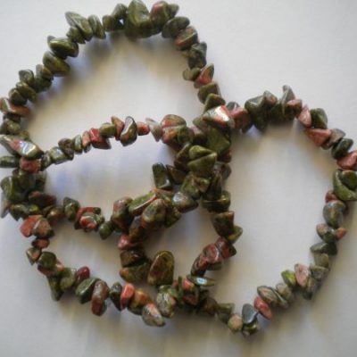 bracelet baroque unakite