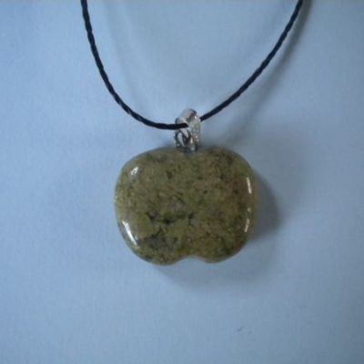 pendentif pomme unakite