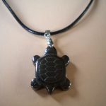 pendentif tortue hématite