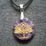pendentif arbre de vie améthyste