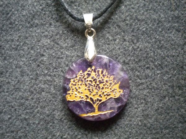 pendentif arbre de vie améthyste – Image 2