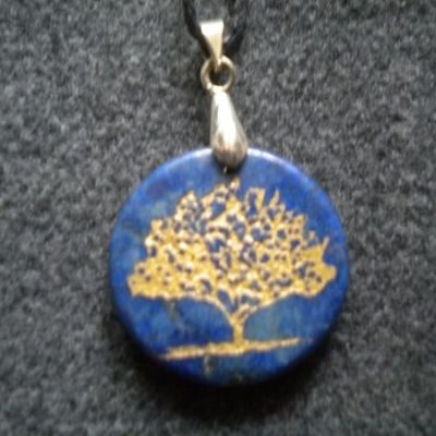 pendentif arbre de vie lapis lazuli