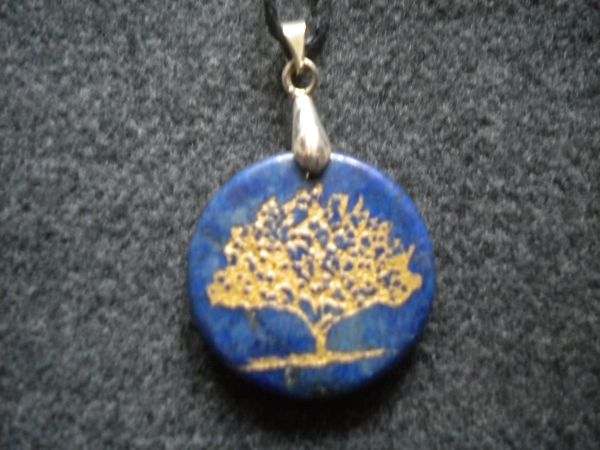 pendentif arbre de vie lapis lazuli