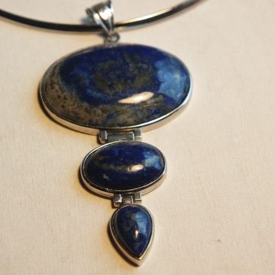 collier 3 lapis lazuli