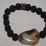 bracelet aromathérapie lave et agate