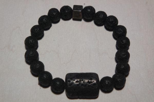 bracelet aromathérapie lave naturelle