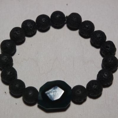 bracelet aromathérapie lave et agate