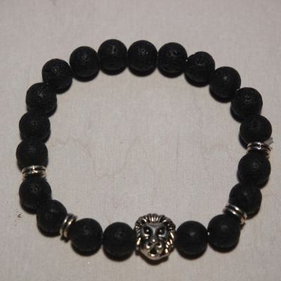 bracelet aromathérapie lave et lion