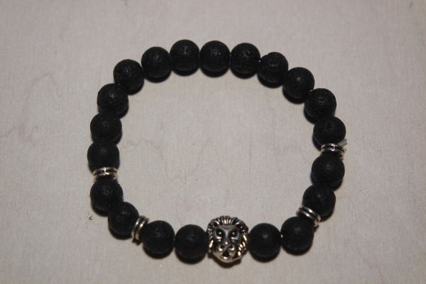 bracelet aromathérapie lave et lion