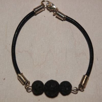 bracelet aromathérapie lave naturelle
