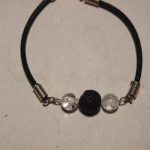 bracelet aromathérapie lave et cristal de roche